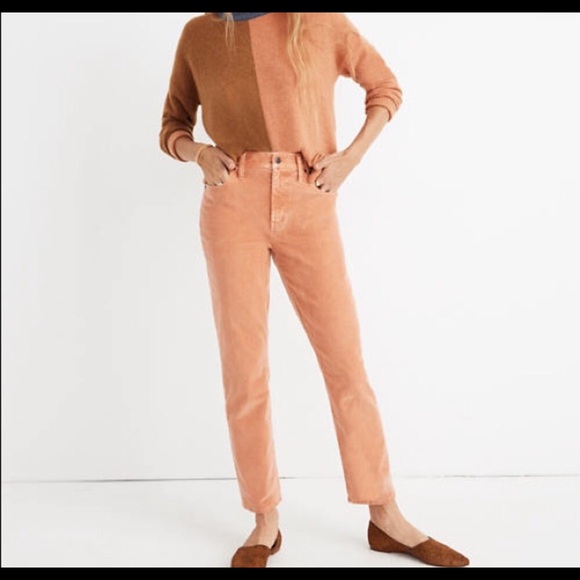 Madewell High Rise Slim Boyjean Corduroy Crop Pant - Picture 7 of 8